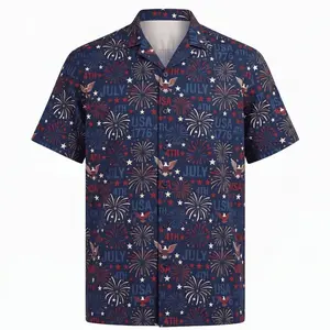 Trendy Patriotic Eagle Print Shirt - Essential Summer Outfit