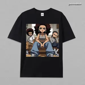 The Boondocks T-Shirt, The Boondocks Riley Freeman Cartoon Character Sweatshirt Hoodie, Anime Shirt, TV Series Shirt, Gift for Him, Gift for Her