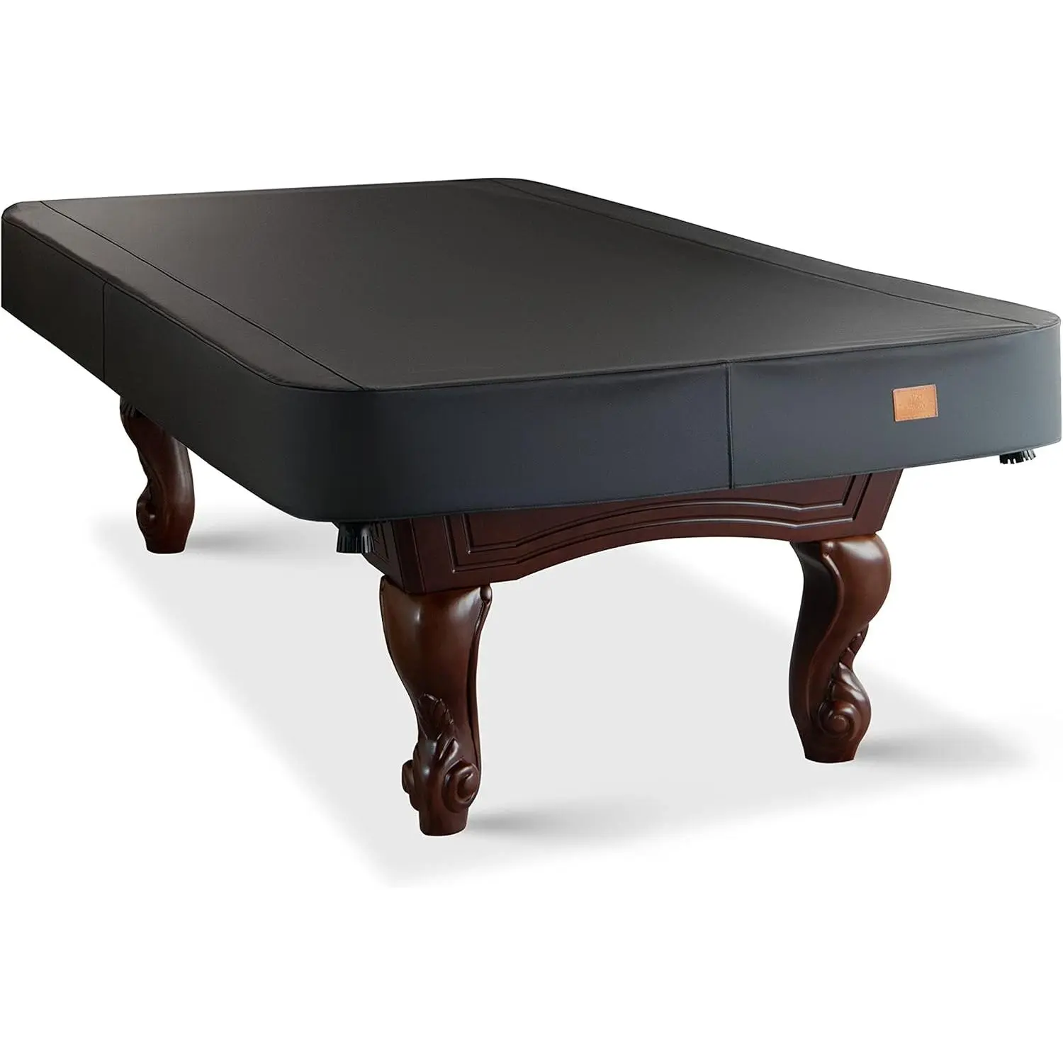 Heavy Duty Leatherette Billiard Pool Table Cover, Waterproof & Tearproof Cover for Pool Table 7/8/9FT (Black Charcoal/Matte, 8FT-(100"LX 56"WX 8"H))