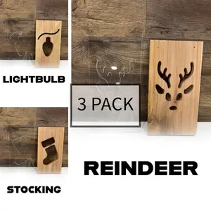 Christmas Lantern (3 Pack - #1) Acrylic Templates for Routers