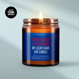 Smell Like Bills Win Candle, Football Candle, Candle Gift
