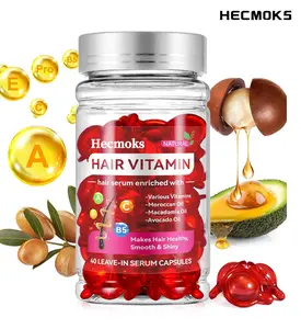 HECMOKS Professional Hair Treatment Serum Capsules - Infused with Vitamins A, C, E & Pro B5 for Improved Hair Health No Rinse Fathersdaygifts