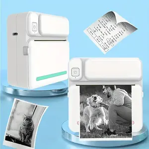 KGG Mini Pocket Student Photo Printer, Portable Thermal Printer, Wireless BT Connection, DIY Craft Printer, Image Labels