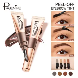 Pagevine Peel-off  Eyebrow Tint Last up to 5 Days Waterproof  Transfer-proof  Semi-permanent Eyebrow Gel For Fuller & Defined Looking Brows 4Colors Cream Eyebrow Makeup Products