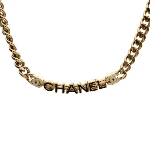 Pre-owned CHANEL 22S letter logo choker AlloyP236273736