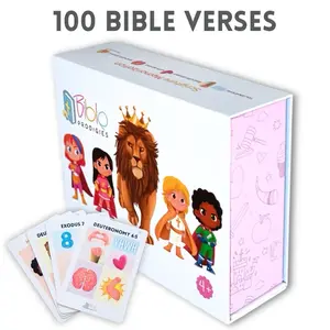 Prodigy Package: 100 Bible Verses Flash Cards, 3 Girls Posters, Coloring Book - Memorize Scripture 3X Faster
