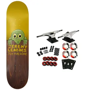 Toy Machine Skateboard Complete Leabres Fence Yellow/Brown 8.5" x 32.38"