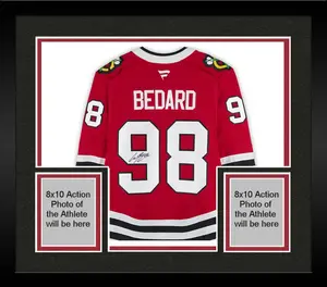 Framed Connor Bedard Chicago Blackhawks Autographed Red Pro Jersey - Fanatics Authentic Certified