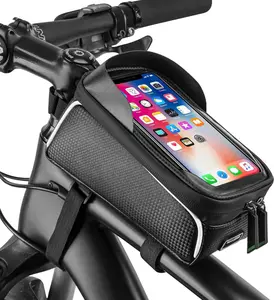 Bike/Bicycle Phone Front Frame Bag, Waterproof, Tube Bag, Cycling Pouch