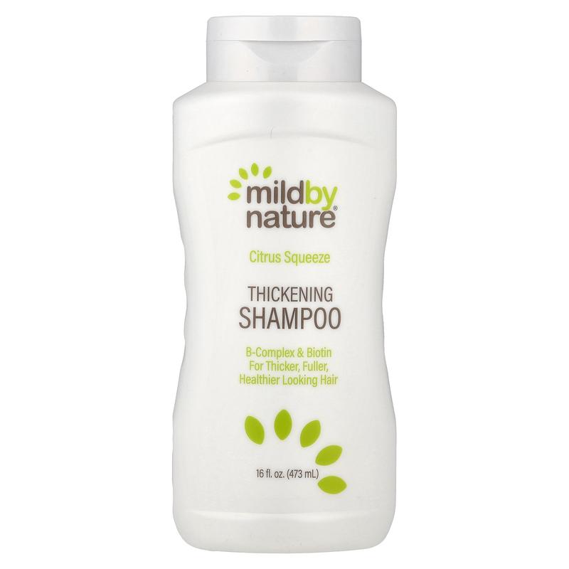 Mild By Nature Thickening Shampoo, B-Complex + Biotin, Citrus Squeeze, 16 fl oz (473 ml)