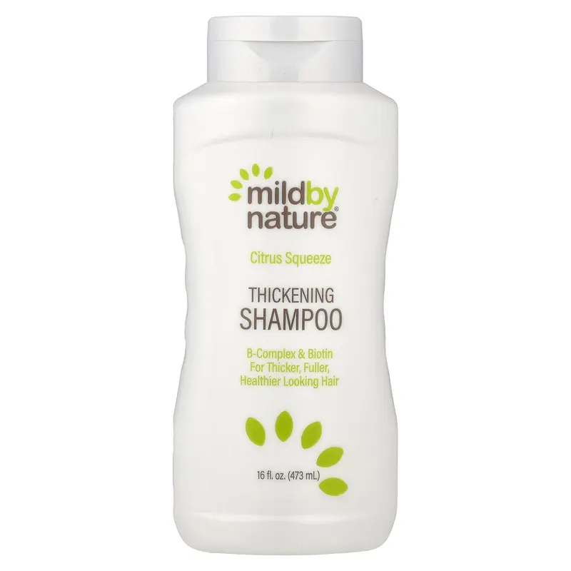 Mild By Nature Thickening Shampoo, B-Complex + Biotin, Citrus Squeeze, 16 fl oz (473 ml)
