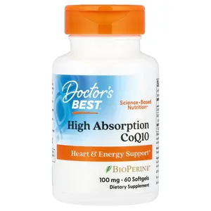 Doctor's Best High Absorption CoQ10, 60 Softgels