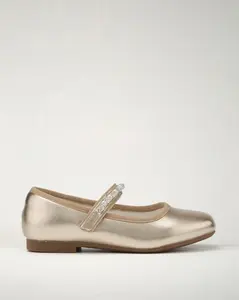 Girls Dress Shoes | Ballet Flats with Beaded Straps