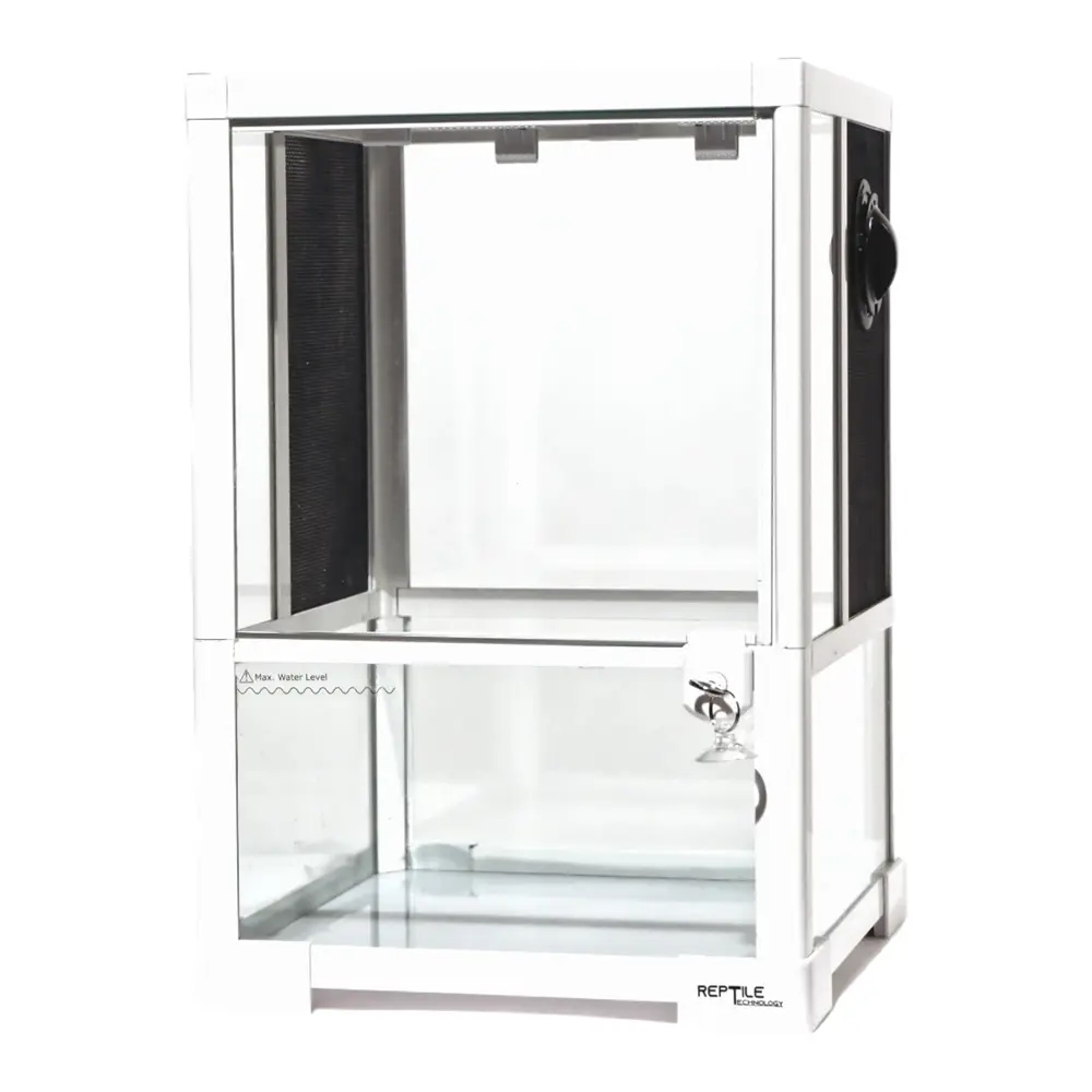 Reptizoo - Reptile Glass Terrarium - 12"x12"x18"