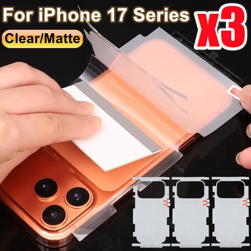 For iPhone 17 Pro Max Air 17Pro 17PM 17Air HD Side Frame Back Full Coverage Protective Film For iPhone17 Border Hydrogel Film