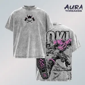 Loki Prince of Elbaf Graphic Tee, Vintage Washed One Piece Anime Shirt, Giant Warrior Myth Design with Viking Aesthetic, Heavyweight Cotton Unisex Streetwear Top, Gift for One Piece Fans and Anime Lovers