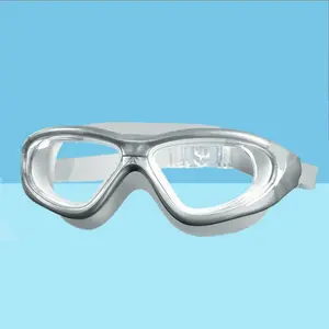 HD Anti Fog Swimming Glasses Goggles for Men Women Adults Large Frame Diving Equipment  Grade Waterproof UV Protection Comfort Fit Wide Vision