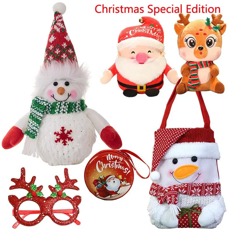 6-Piece Christmas LED Hat New Year Cute Kids Adults Cap Navidad Children Girl Hat New Year Costume Santa Claus Xmas Winter Gift Decor Accessories M Special Edition