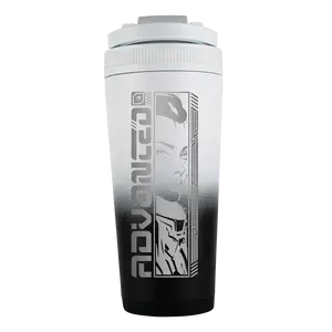 Cybertronic Custom 26oz Ice Shaker - Black White Ombre
