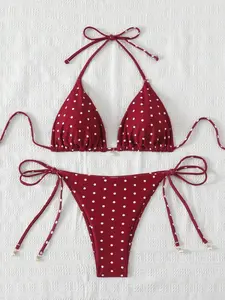 Swim Chiccia Beach Summer Outfits For Women, Random Print Swimwear Set