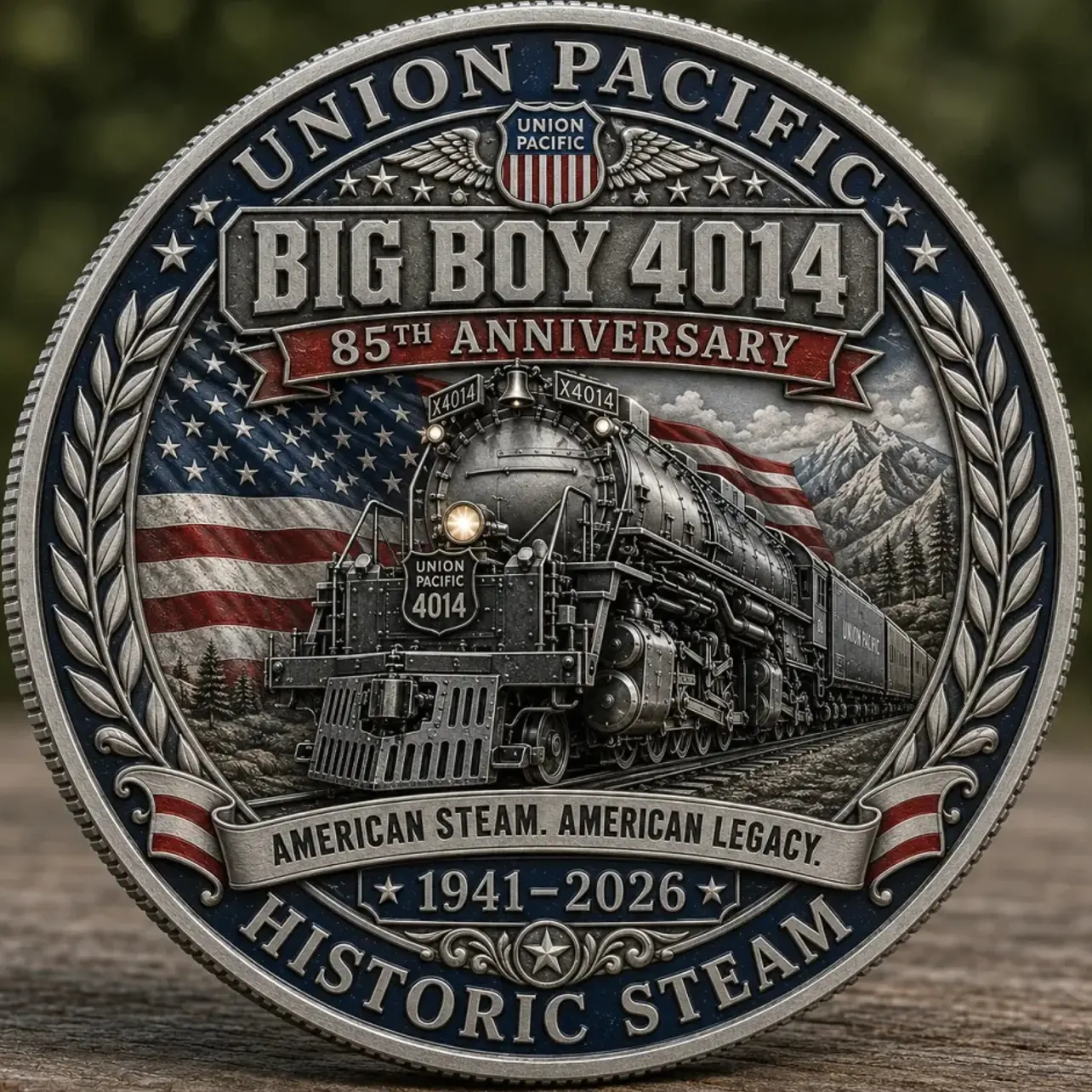 Big Boy 4014 Train 85th Anniversary 1941-2026 Commemorative Coin