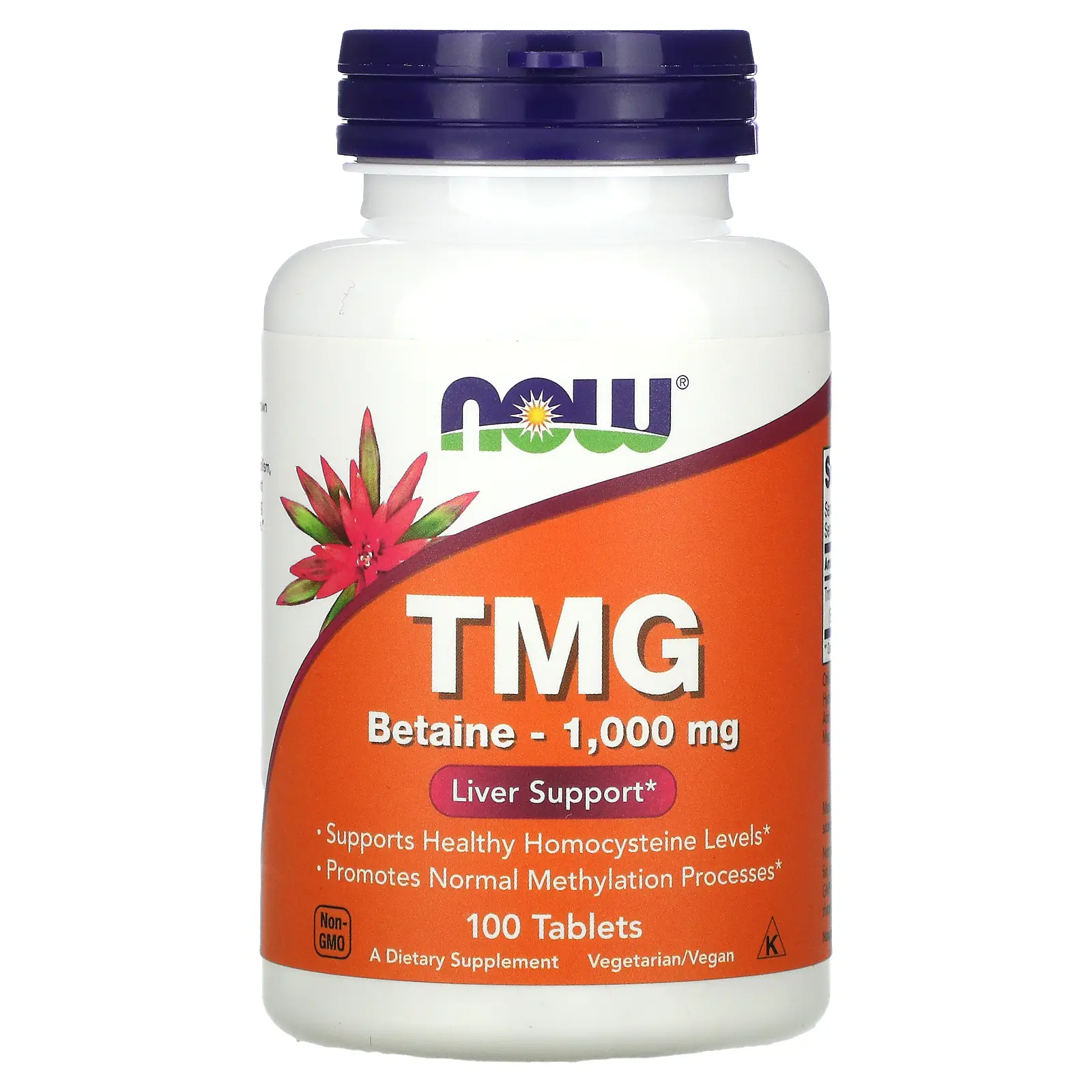 NOW Foods TMG, 1,000 mg, 100 Tablets