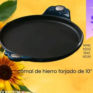 comal de hierro forjado 10"