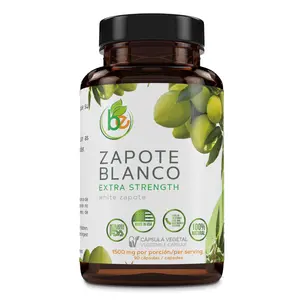 Zapote Blanco(White)90 Capsules(1500 mg per Serving)Reinforced w/Garlic,Hawthorn Berry,Parsley & Ginkgo Biloba-Extra Strength Herbal Formula Overall Wellness,100% Natural,Vegan,Non-GMO by Bexpertsusa