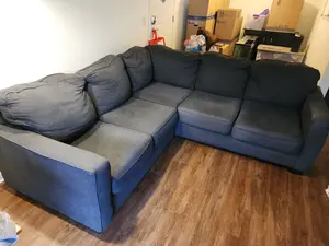 Sofa  Sectional 2 Pc Charcoal Gray
