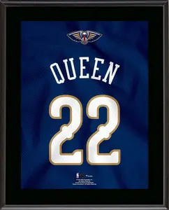 Derik Queen New Orleans Pelicans 10.5" x 13" Jersey Number Sublimated Player Plaque