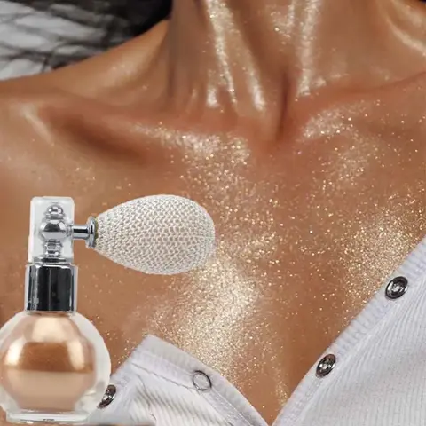 Diamond Highlighter Powder Spray Waterproof High Gloss Glitter Body Bronzer Highlight Powder Face Contour Illuminator Makeup Cosmetic
