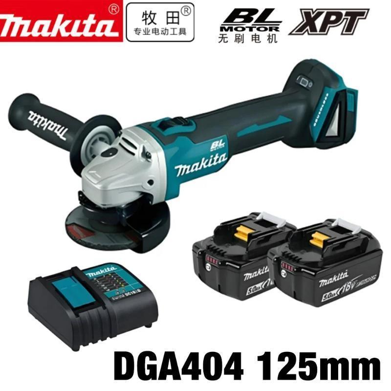 DGA404 100/125mm Brushless Angle Grinder Variable Adjustment Cordless Grinding Cutting Woodworking Tool For 18V Battery Impact Drill
