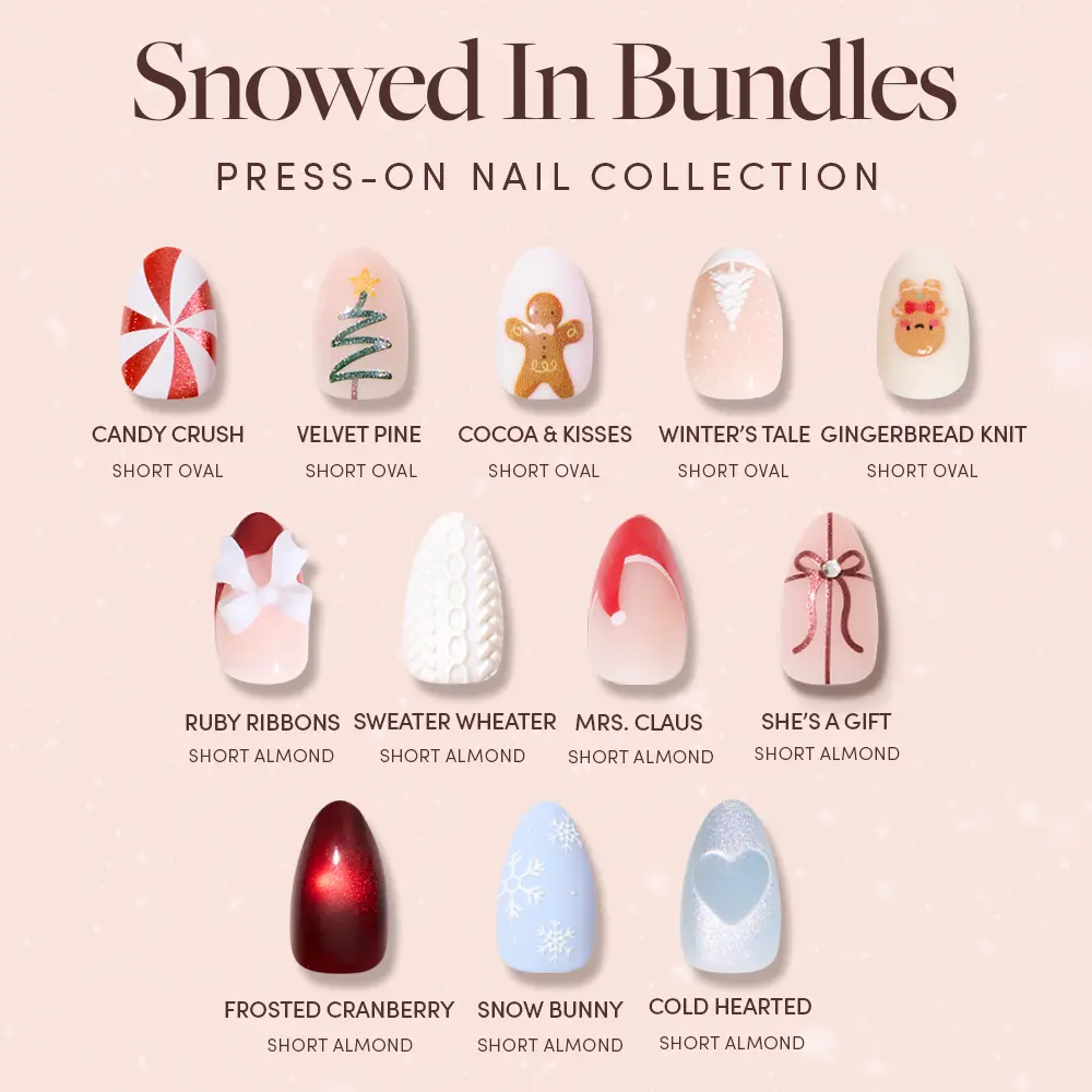 Glamnetic Snowed In Press-On Nail Bundles