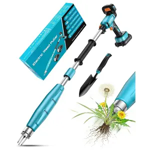 Stand-Up Weed Puller Tool with 40"-" Adjustable Handle, High-Power 3-Claw Stainless Steel Spiral, 4S Deep Root Removal, -Button Eject, Dandelion Remover & Crabgrass Puller for Garden
