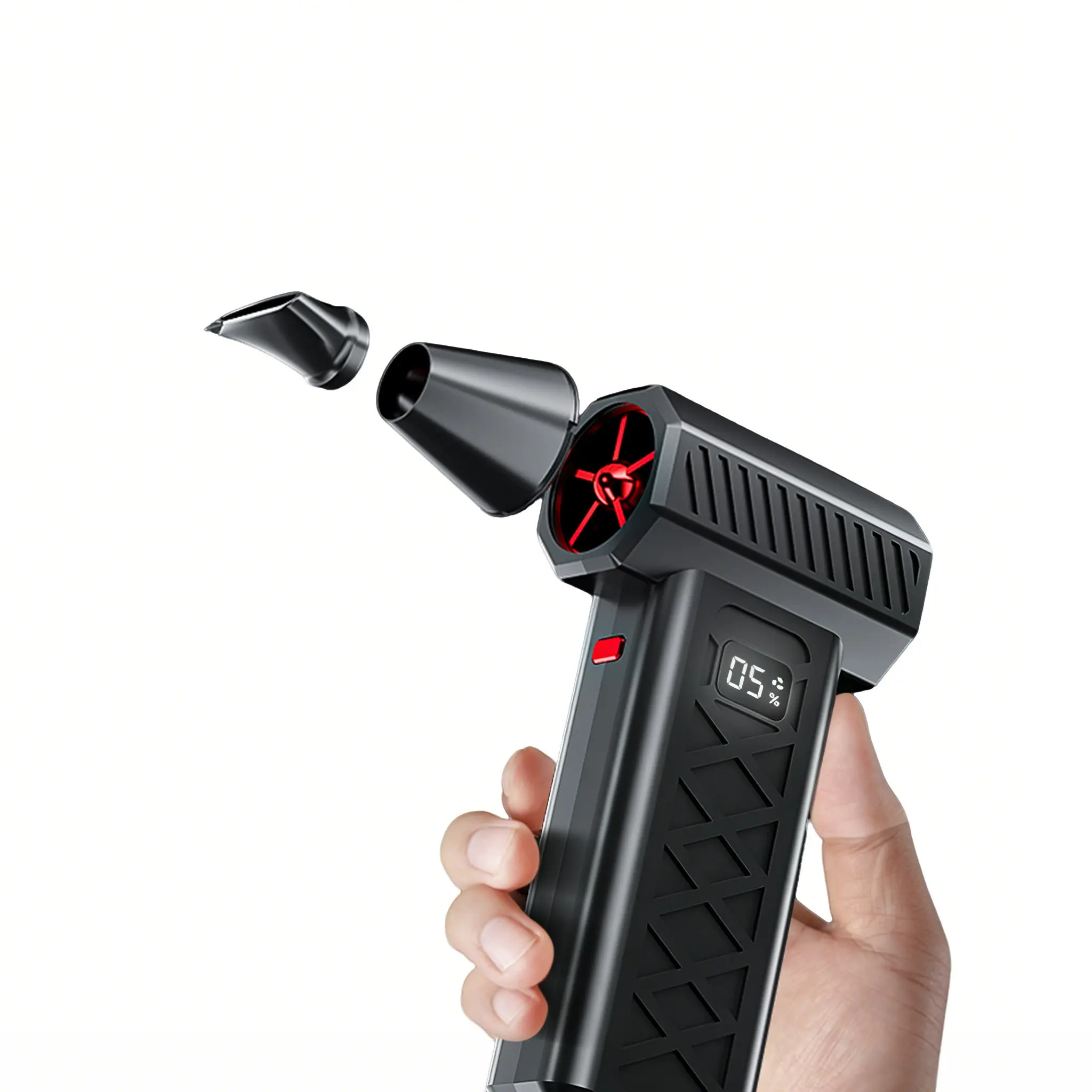 Compressed Air Dust Blower, 110,000 Rpm Electric Air Gun with Brushless Motor, 6000mah Battery, Adjustable Wind Speeds, Ideal for Keyboard, Car, Home Cleaning