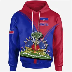 Country Emblem Flag Caribbean Sea Haiti Island Retro Pullover Men/Women Tracksuit Hoody 3Dprint Streetwear Hoodies