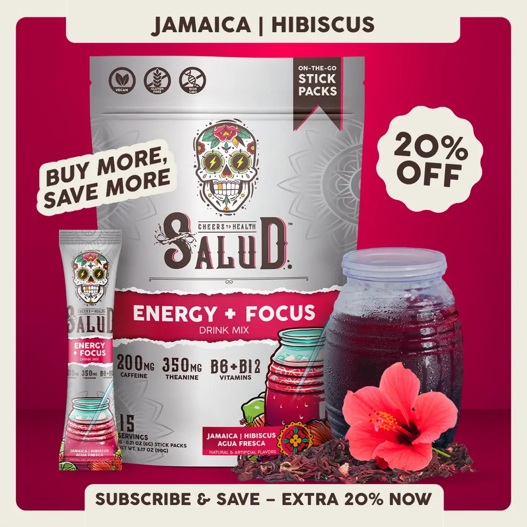 Salud 2-in-1 [Energy + Focus – Jamaica | Hibiscus] Clean Energy