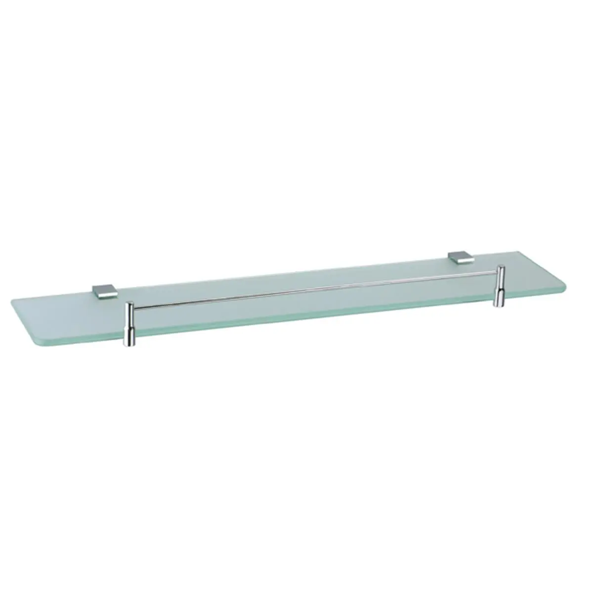 212 MAIN 8210 Chrome Finish Wall-Mounted Bathroom Shelf Set, 24-in Wall Shelves, Easy-Clean Bathroom Organizer for Indoor Use Home Supply Storage, Wall Mount