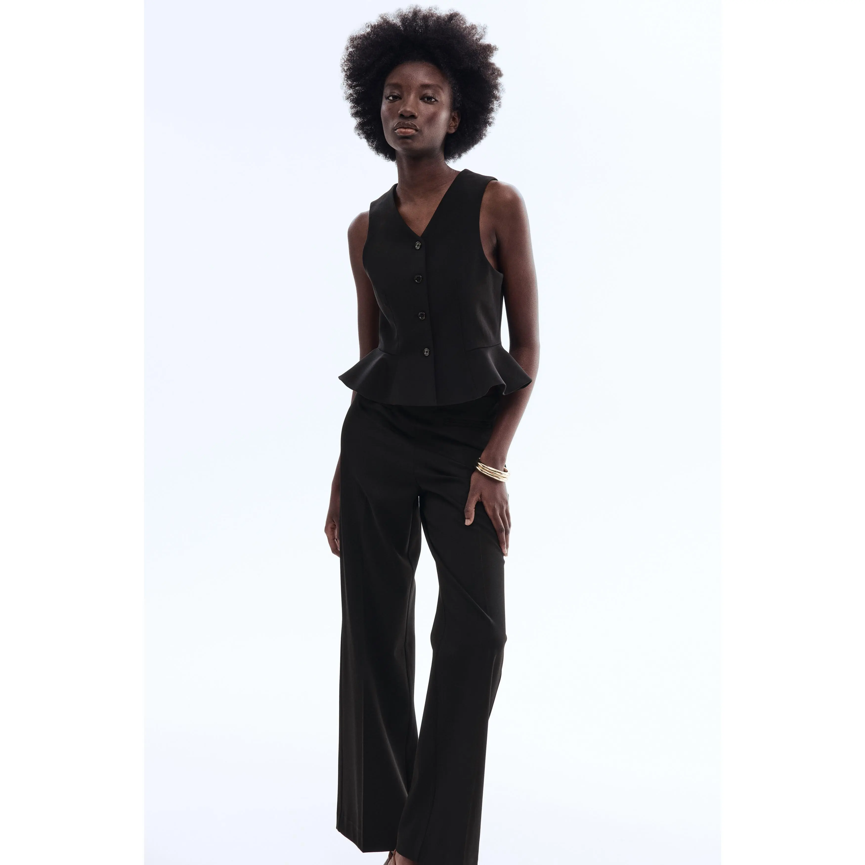 H&M Bootcut twill trousers