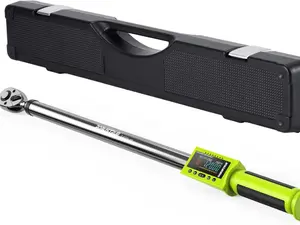 1/2-Inch Drive Digital Torque Wrench, 12.5-250.8 ft-lb/17-340Nm & ±2% Accuracy, Electronic Torque Wrench with Buzzer & LED, 500 Data Memory & 10 Presets for Bike Motorcycle Auto Repair