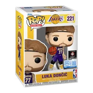 Funko Pop! Los Angeles Lakers - Luka Doncic (2025 Statement Edition Uniform) (Chalice Collectibles) #221 Exclusive Collectible Pop Vinyl Figure