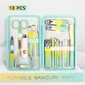 Upgraded 18-in-1 Professional Manicure Set [Christmas Present], Stainless Steel Tools with Travel Case for Men Women