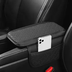 Car armbox lift pad Car storage bag multi-functional central elbow pad with storage pocket 2-in-1