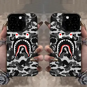 Camouflage Luxury Brand Phone Case Compatible with for iphone 17, 16E, 16, 15, 14, 13, 12, 11 Mini Pro Max Air X XR XSMAX 8 7 Plus, Anti-Drop Frosted Back Cover.