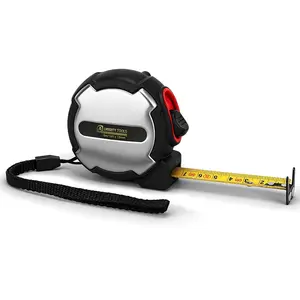 25FT Stainless Steel Measuring Tape, Measuring Tool, Double-Sided Scale Tape Measure, Portable Retractable Measure Ruler for Household Agricultural Industrial Woodworking, Portable Design, Stainless Steel Durability #GLOBAL PICKS