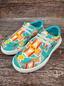 Ariat Youth Hilo Shoes - Vibrant Colors & Flat Moc Toe - Comfortable & Versatile for Playtime & Rodeo Adventures