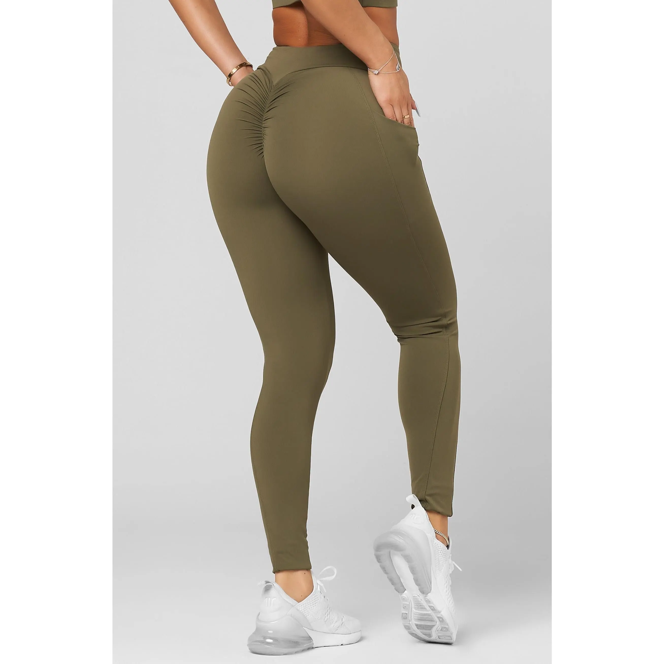 Sage High Waist Scrunch Legging