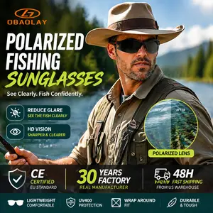 Men's Polarized Fishing Sunglasses ️ HD Sports Cycling Eyewear | Anti-Glare Outdoor Glasses for Fishing & Bowfishing