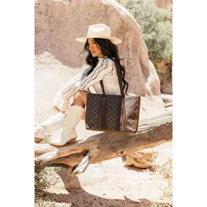 VINTAGE BOHO BAGS GLOBE TROTTER TOTE