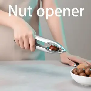 Stainless Steel Chestnut Opener Peeler Tool, Home Use Nut Cracker, Walnut Clip, Suitable for Various Nuts, Kitchen Essential